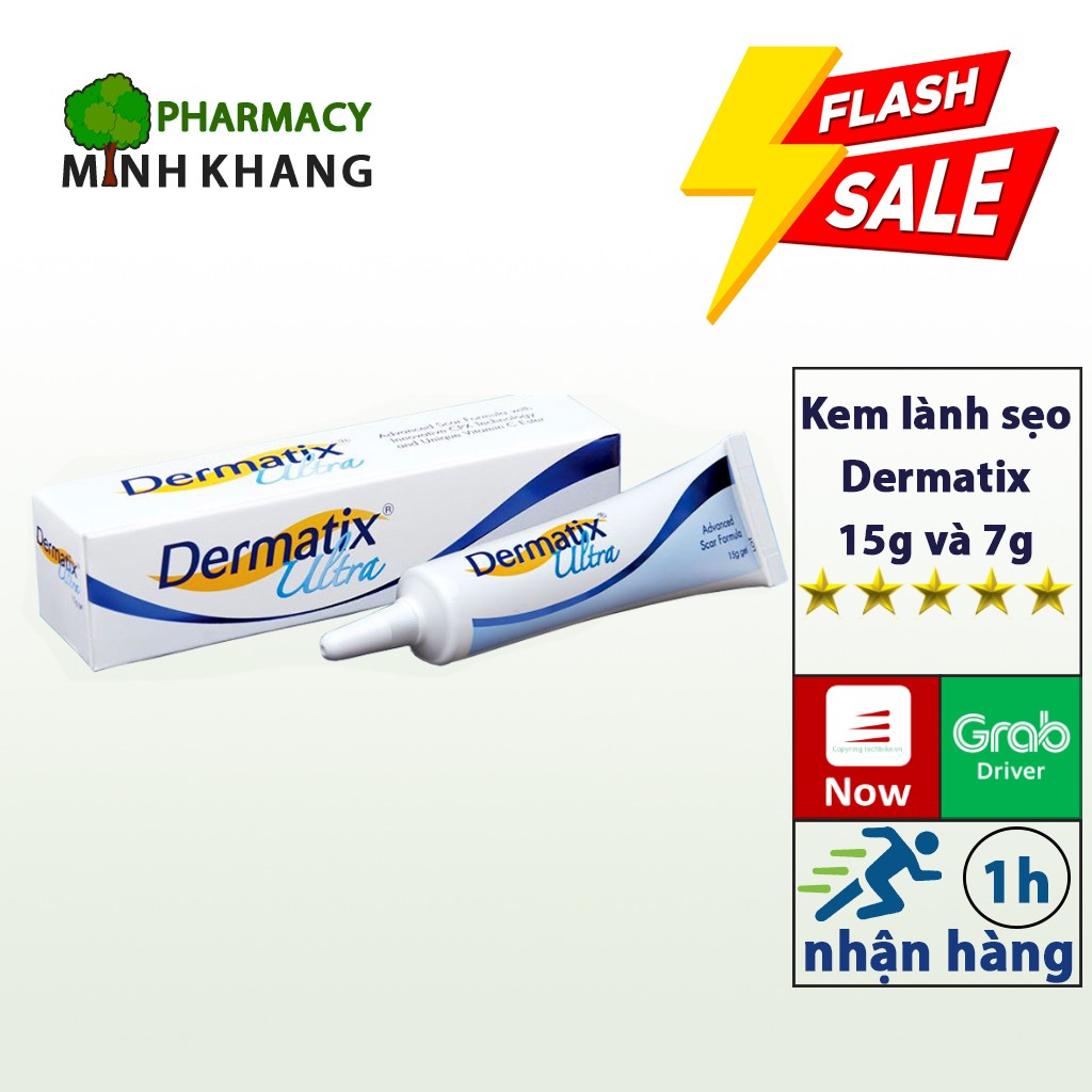 Kem lành sẹo lồi – sẹo thâm lâu năm Dermatix Ultra chai 15g và 7g