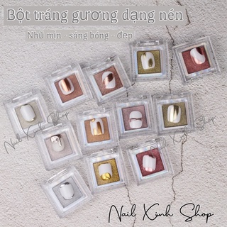 [ Hàng mới ] Bột tráng gương dạng nén - hot nail -Nail xinh Shop