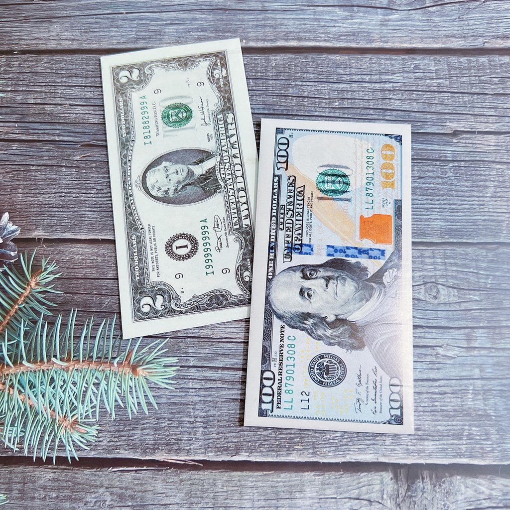 Xấp 10 bao lì xì 100 đô cực đẹp, bao lì xì tết