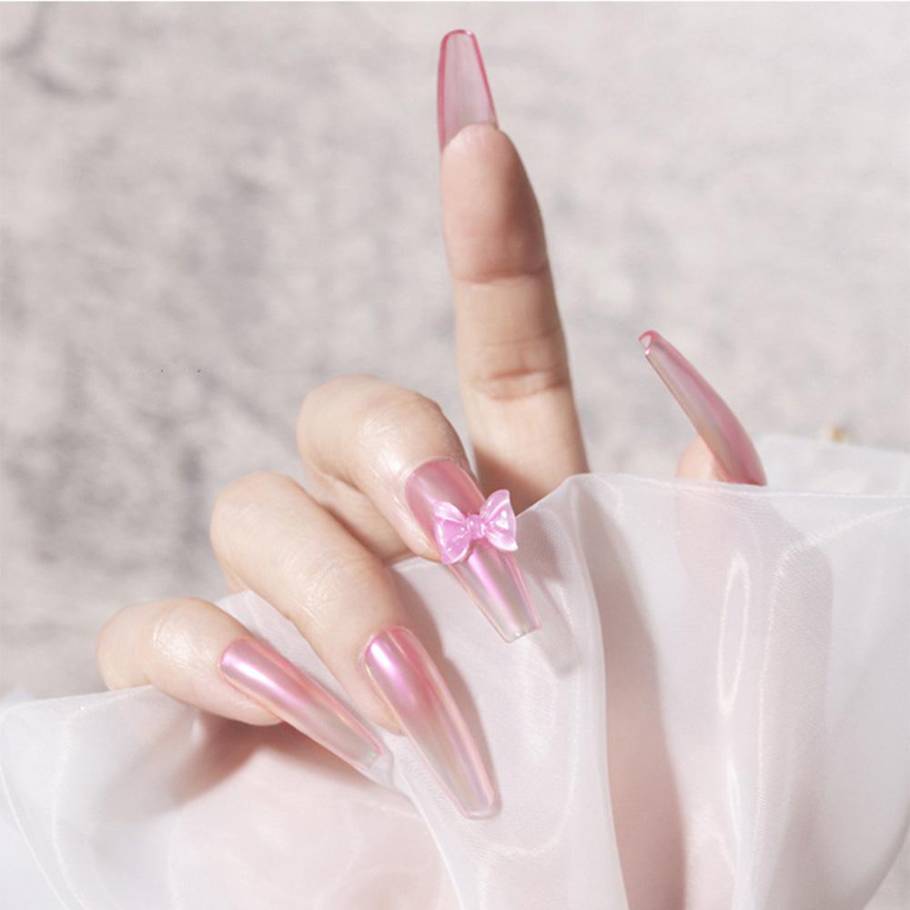 Phụ Kiện Trang Trí Móng Nghệ Thuật 3D Hình Nơ Mềm Có Thể Uốn Cong DIY