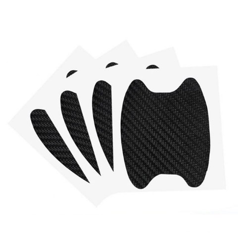 4pcs universal carbon fiber car door handle stickers, car handle protection, car handle anti-scratch stickers