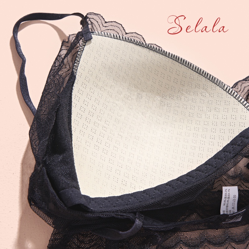 Áo 2 Dây Selala Phối Ren Cao Cấp Có Sẵn Mút Sexy Quyến Rũ 2D19
