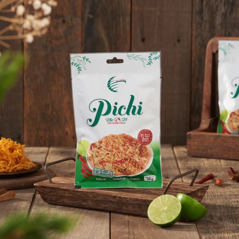 Khô gà xé cay vị truyền thống đồ ăn vặt Pichi gói 50g sợi dai ngon ZonzonFood | BigBuy360 - bigbuy360.vn