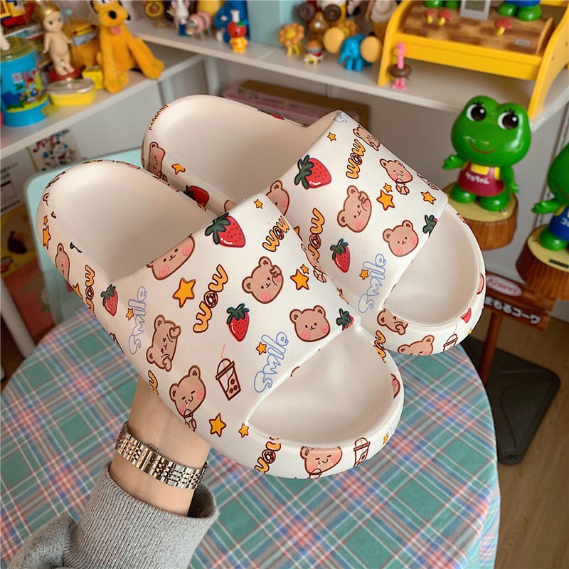 FREE SHIP Dép bánh mỳ siêu êm cực xinh , Dép lê nữ hoạt hình cute 102