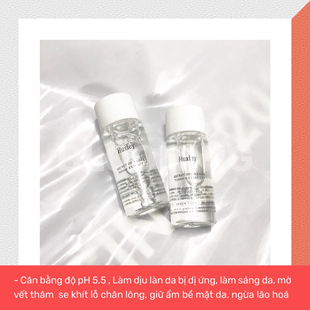 [Mini] Nước hoa hồng Cân Bằng độ ẩm và Điều Chỉnh Lỗ Chân Lông Huxley Secret Of Sahara Toner Extract It 15ml