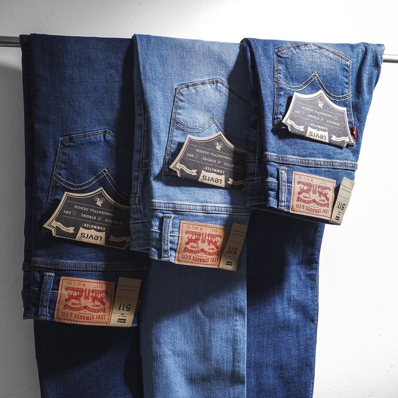 Quần jean Nam cao cấp màu xanh đậm- jean co giãn- ống đứng | BigBuy360 - bigbuy360.vn