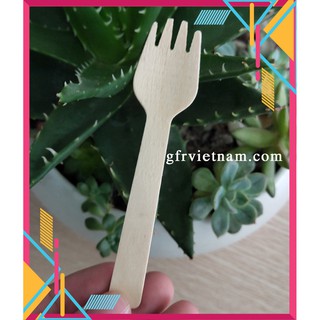 Set 100 cái Dĩa Gỗ Ngắn 95mm