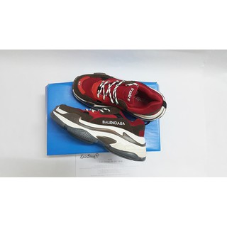 (Ảnh thật+Full box) Giày Balen Triple S đỏ đô