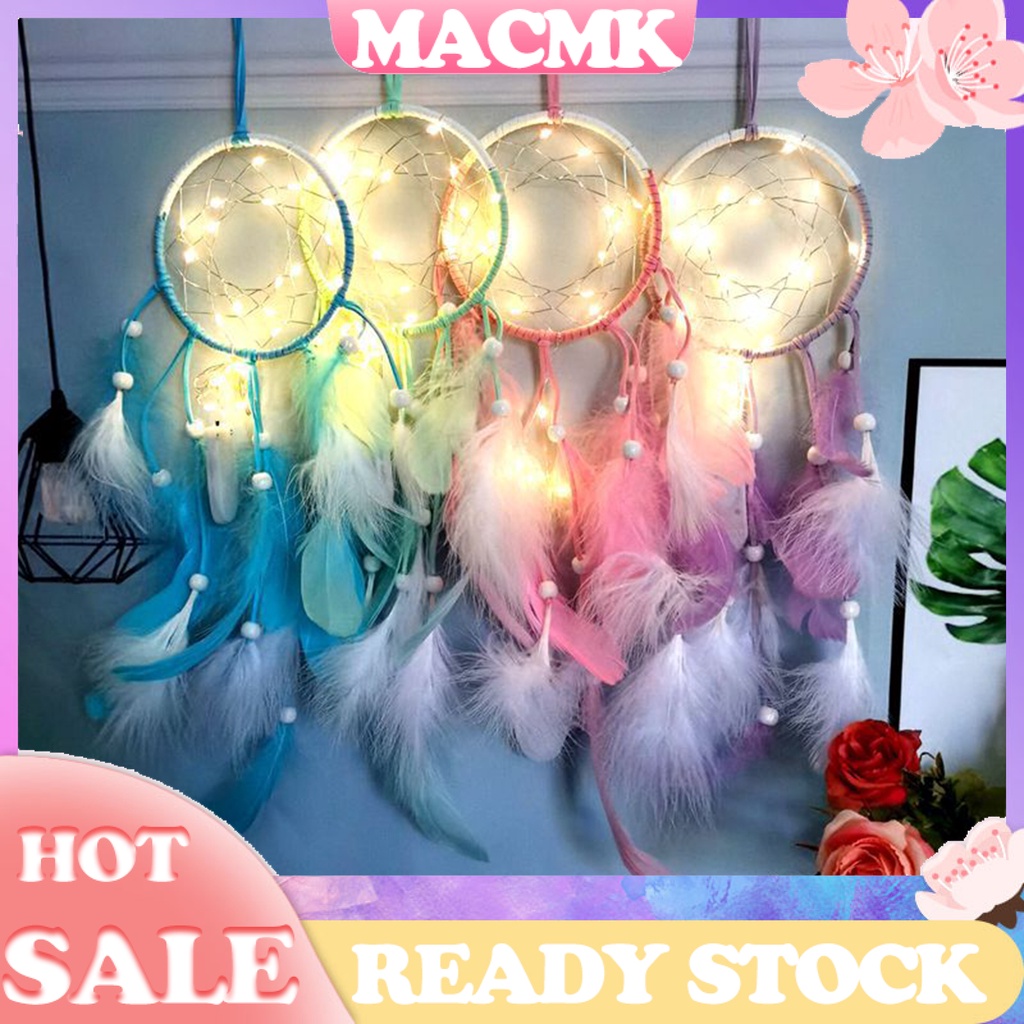 Lưới Bắt Giấc Mơ Có Đèn Led Trang Trí Nhà Cửa