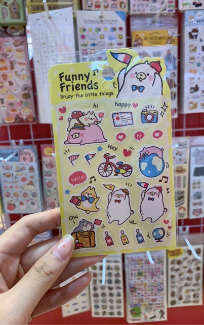 Sticker Funny Friends