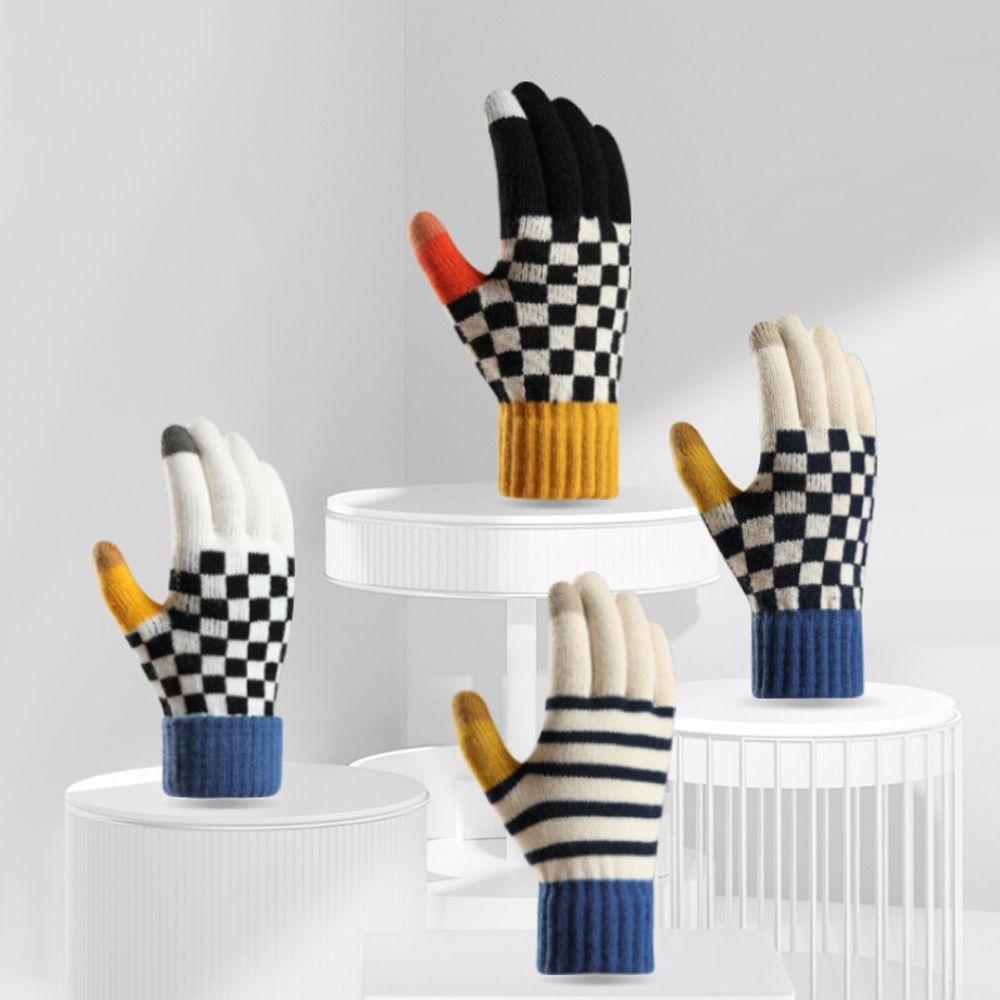 VANES1 1 Đôi Găng Tay Giữ Ấm Thời Trang Có Thể Chạm Màn Hình Cảm Ứng