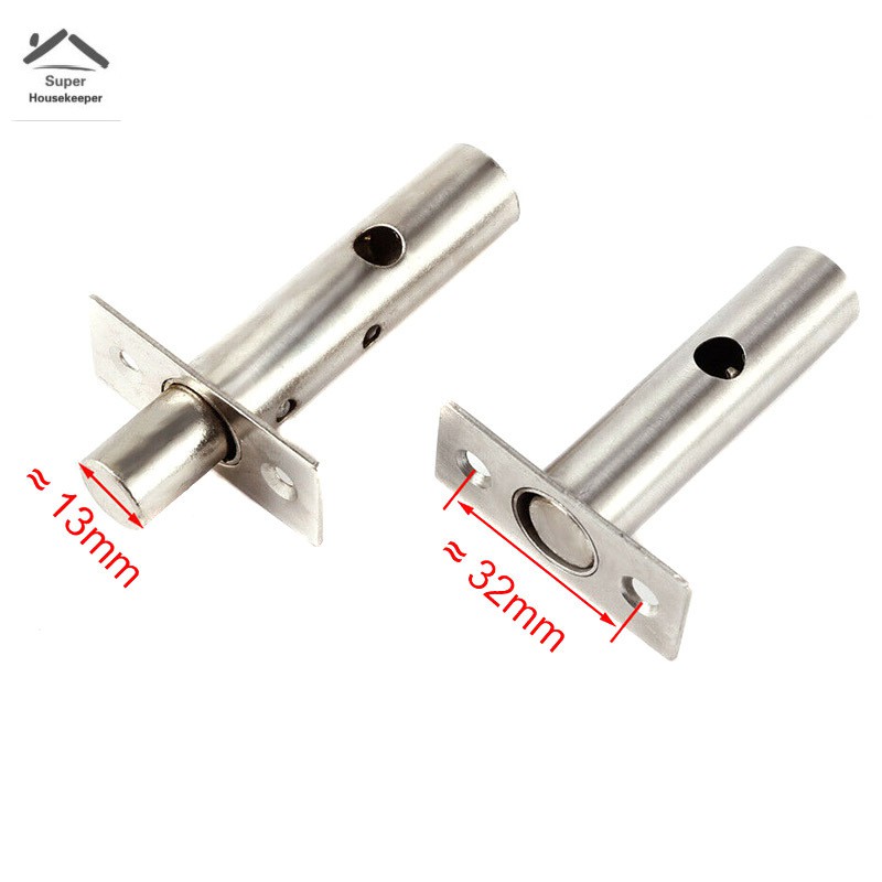 2Set Stainless Steel Security Door Bolts with Fitting Star Key Secure Strong Dead Lock