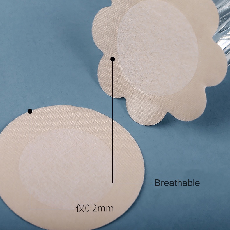 Miếng Dán Ngực Mềm Trong Suốt Bằng Vải Satin Không Dệt Dùng Một Lần Cho Nữ