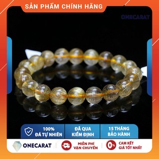 Vòng Tay Đá Phong Thuỷ Thach Anh Tóc Vàng 3A loại Cao Cấp - ONECARAT