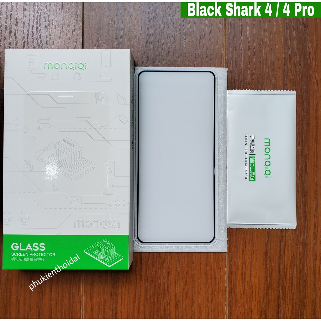 Cường lực Black Shark 3 / Black shark 2 / 2 Pro / Shark 4 / 4 Pro Monqiqi viền mỏng Full màn chơi Game mượt