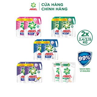 Combo 2 túi nước giặt Ariel Matic 2.15kg/ 2.4kgx2