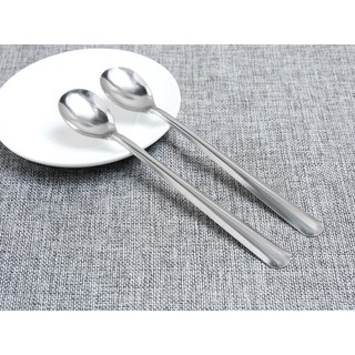 [1CÁI] Muỗng uống cafe cán dài & đá chanh hoặc ăn kem, inox không gỉ - Chiều dài 20cm