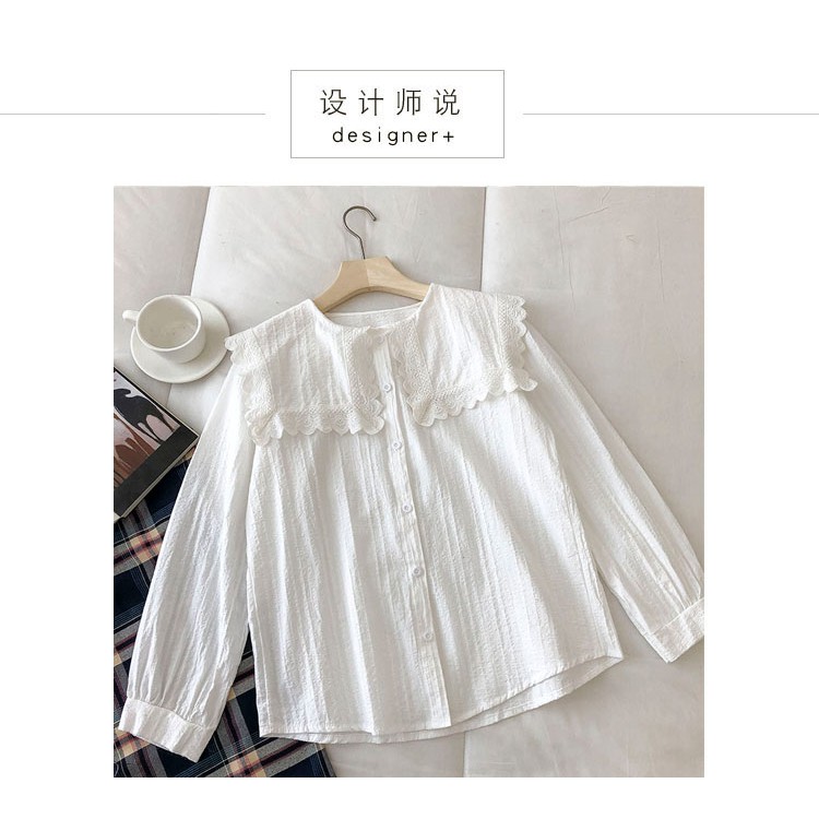Áo Sơ Mi Nữ Cổ Bèo Trắng, Áo Sơ Mi Trắng Cao Cấp DMee