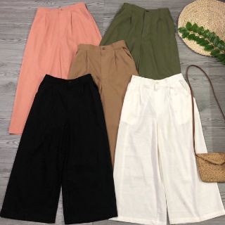 Quần culottes đũi