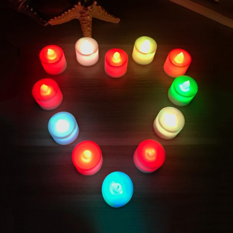 Đèn led hình nến tùy chọn màu sắc có thể tái sử dụng