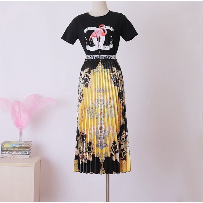 Chân váy Maxi hoạ tiết in thiết kế hợp thời trang cho nữ | BigBuy360 - bigbuy360.vn