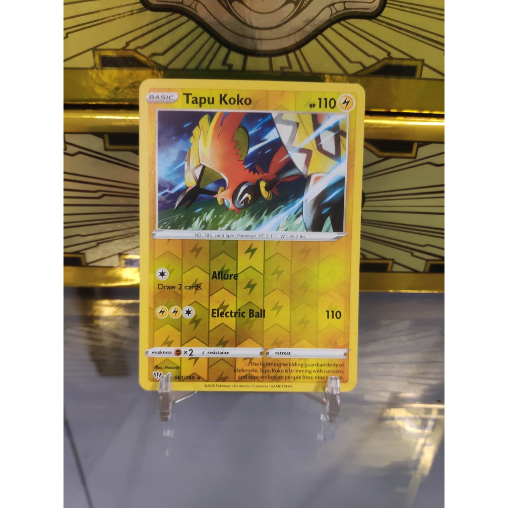 [ Dưa Hấu Yugioh ] Lá bài thẻ bài Pokemon Tapu Koko