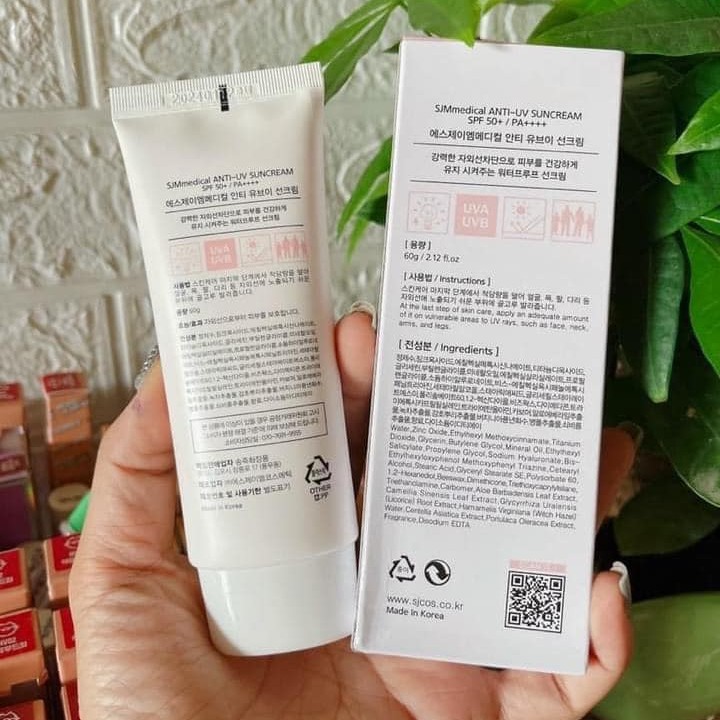 Kem Chống Nắng Nâng Tone SJM Medical Anti-UV Perfect Sunscreen - Kem Chống Nắng Chống Nước Dr.Skin Care