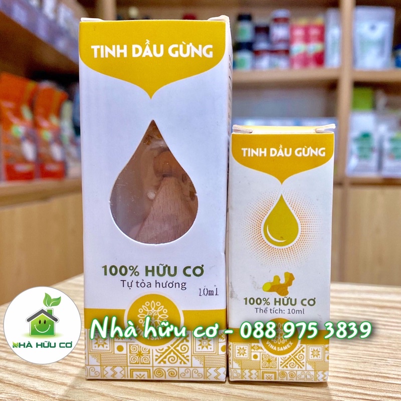 Tinh dầu GỪNG HỮU CƠ Vinasamex - Date: 27/8/2023 - Nhà hữu cơ