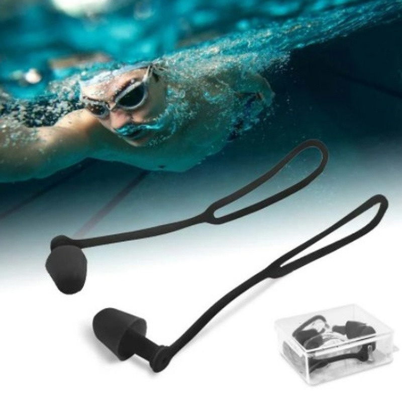 Nút Bịt Tai/Mắt Kính Bằng Silicone Chống Thấm Nước Tiện Dụng Khi Đi Bơi