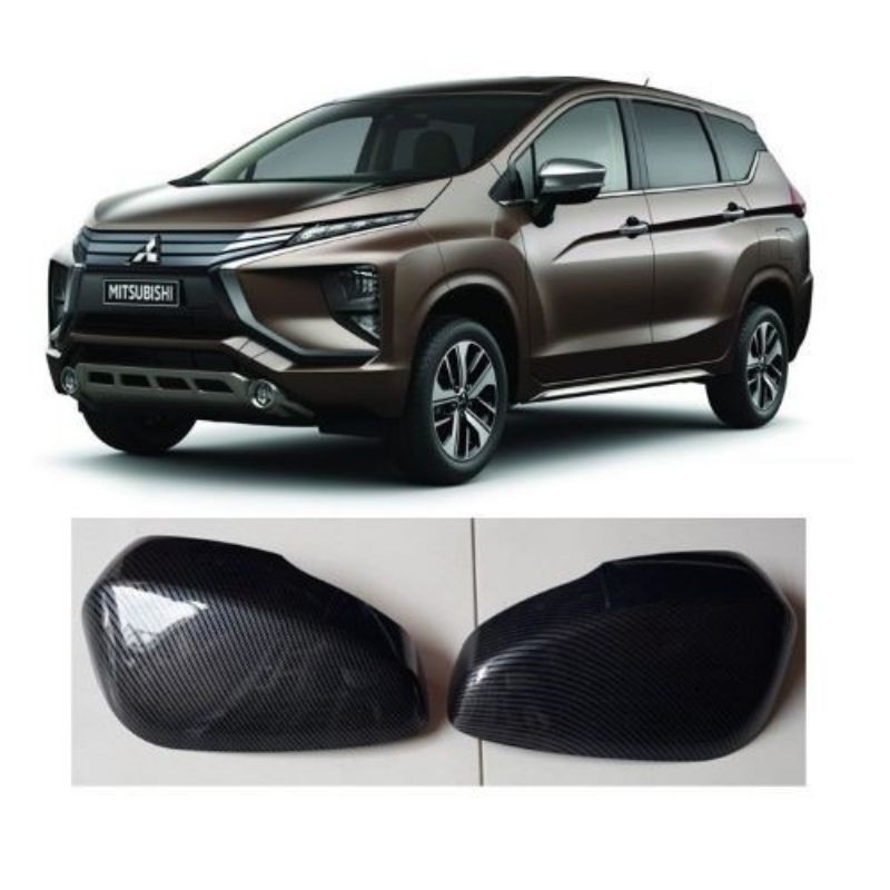 Ốp gương chiếu hậu xe Mitsubishi Xpander 2018+ vân cacbon