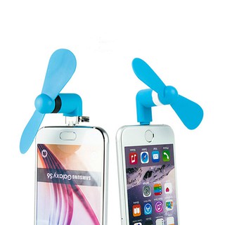 Quat mini USB 2 cánh cắm điện thoại