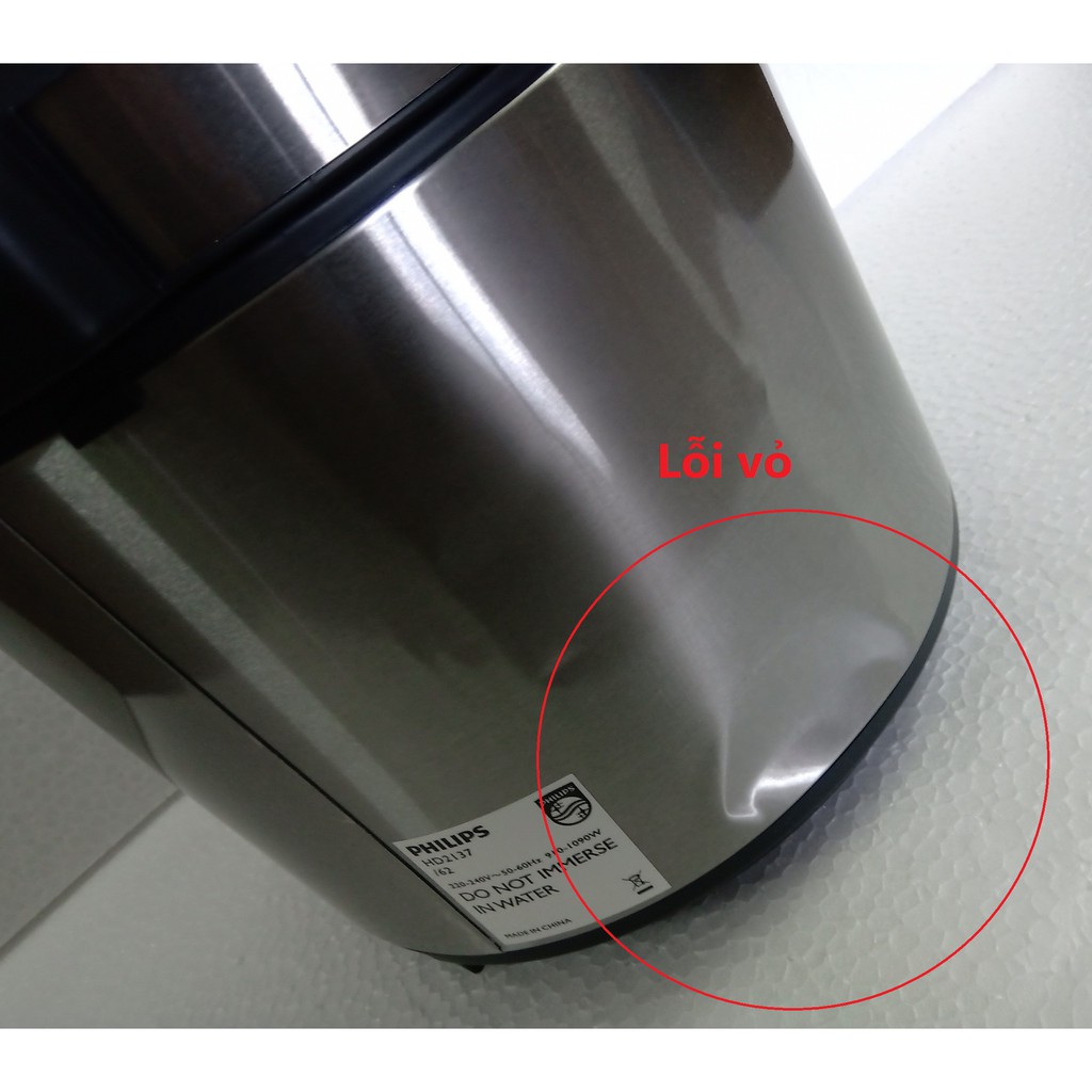 Thanh lý - Nồi áp suất điện tử Philips HD2137 bản tiếng Anh và Tiếng Việt