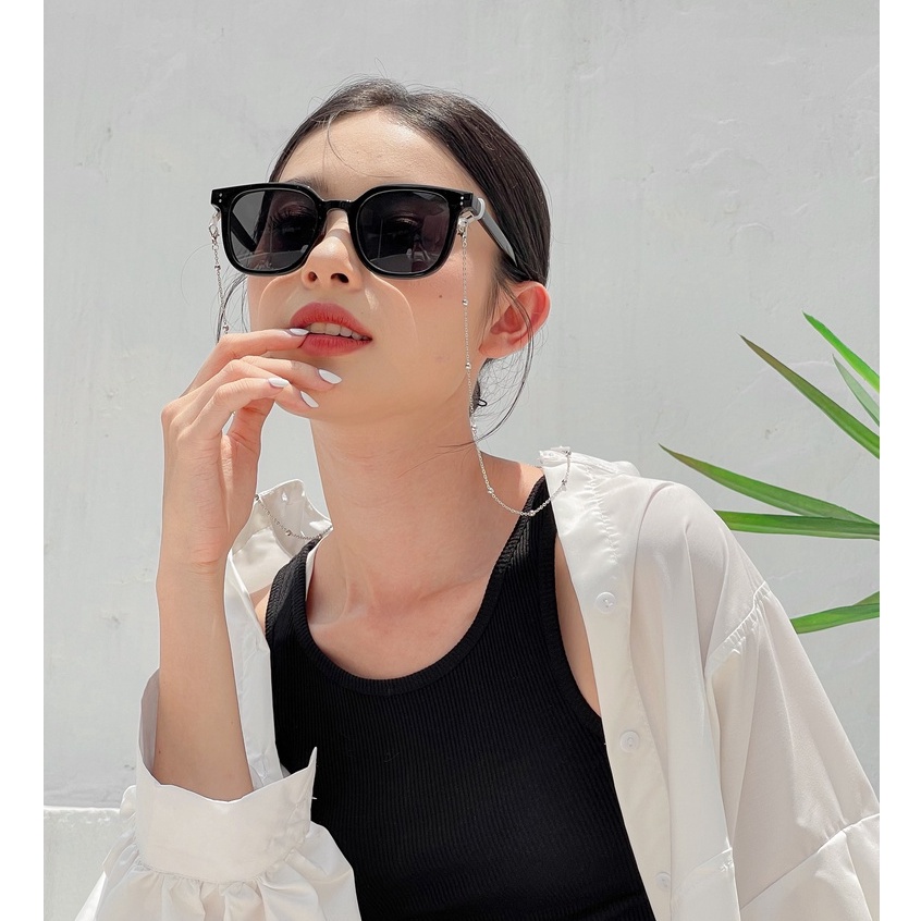 Kính mát nam nữ LILYEYEWEAR mắt vuông to chống UV400 chống bụi đi đường màu sắc thời trang hè kc320