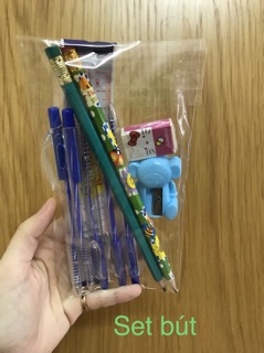 Set bút bi dụng cụ học sinh