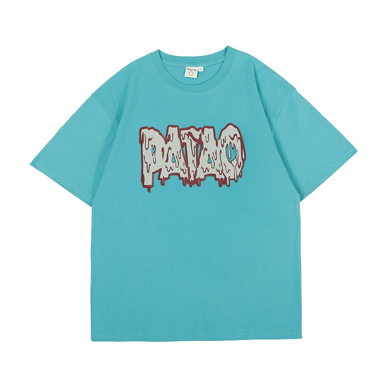 Áo Thun Tay Lỡ In Chữ Phong Cách Hàn Quốc Thời Trang Mùa Hè Mới Cho Nam