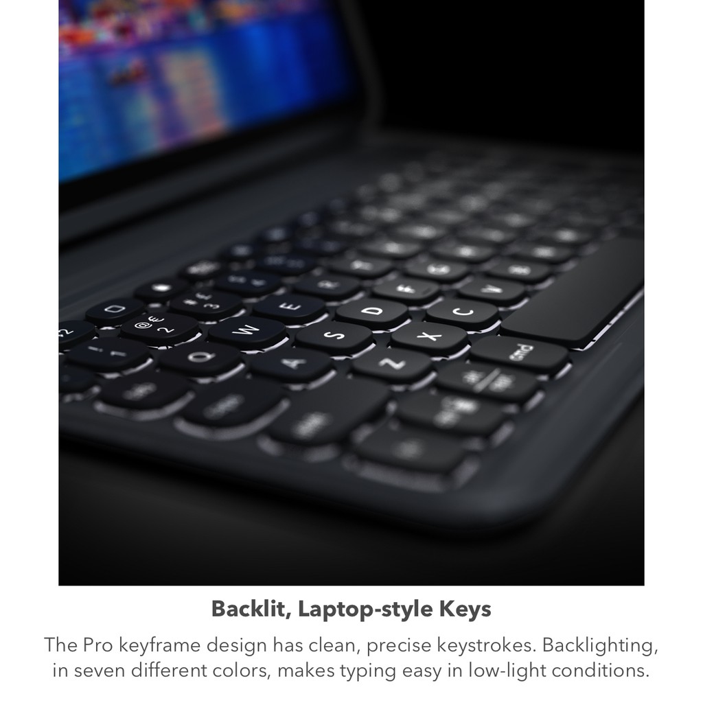 Ốp lưng kèm bàn phím ZAGG Pro Keys iPad 10.2 inch - 103407134