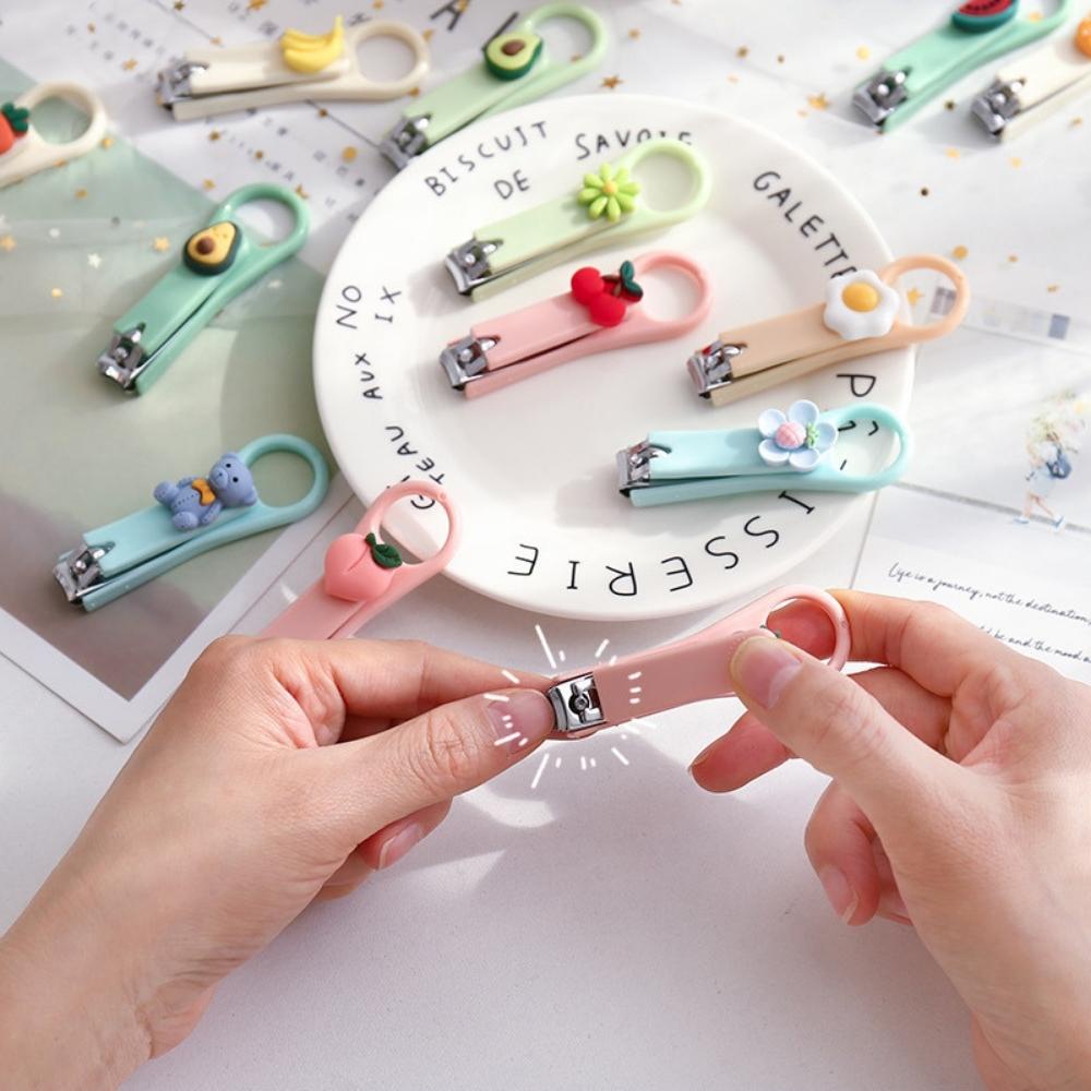 Đồ bấm móng tay gắn charm cute gấp gọn nhiều màu dụng cụ cắt móng tay tiện lợi