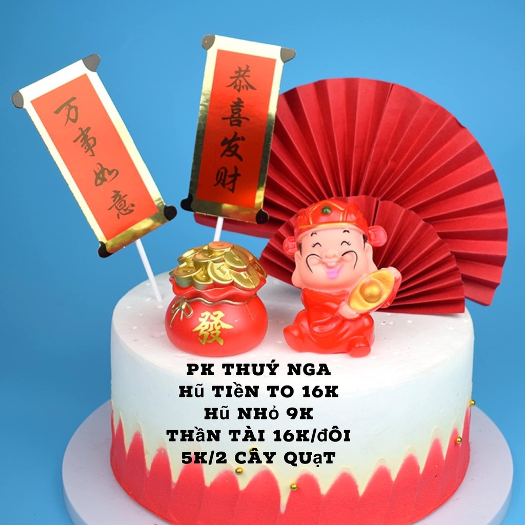 Hũ Tiền Vàng Trang Trí Bánh Kem