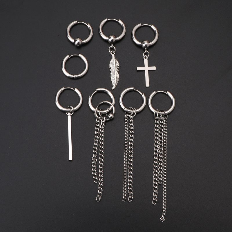 Hoa tai dáng dài thời trang phong cách Hàn Quốc cho nam