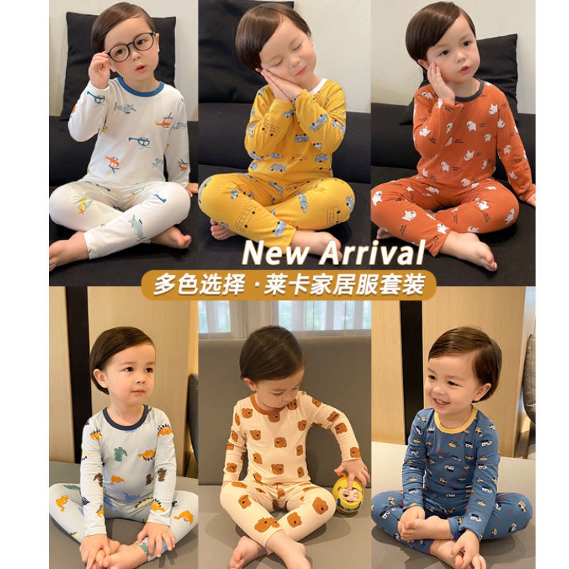 Bộ quần áo ngủ cotton cho bé