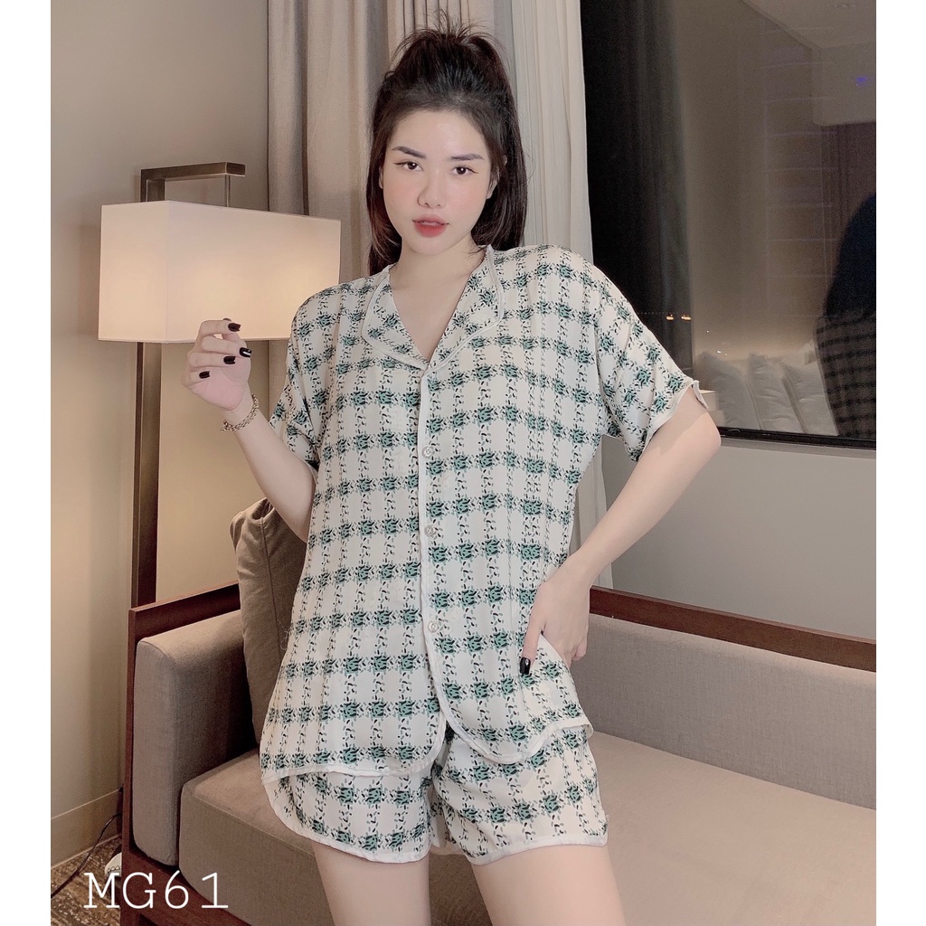 Bộ Ngủ Pijama Nữ Lụa Nhập Cao Cấp Chất Vải Mềm Mướt Không Nhăn Siêu Thoáng Mát Đồ Ngủ Mặc ở Nhà
