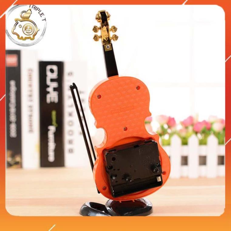 ⚡[HÀNG HOT]⚡Đồng Hồ Báo Thức Hình đàn violon, Đồng hồ để bàn, Đồ lưu niệm độc lạ, Quà tặng ý nghĩa CAO CẤP sản phẩm hot