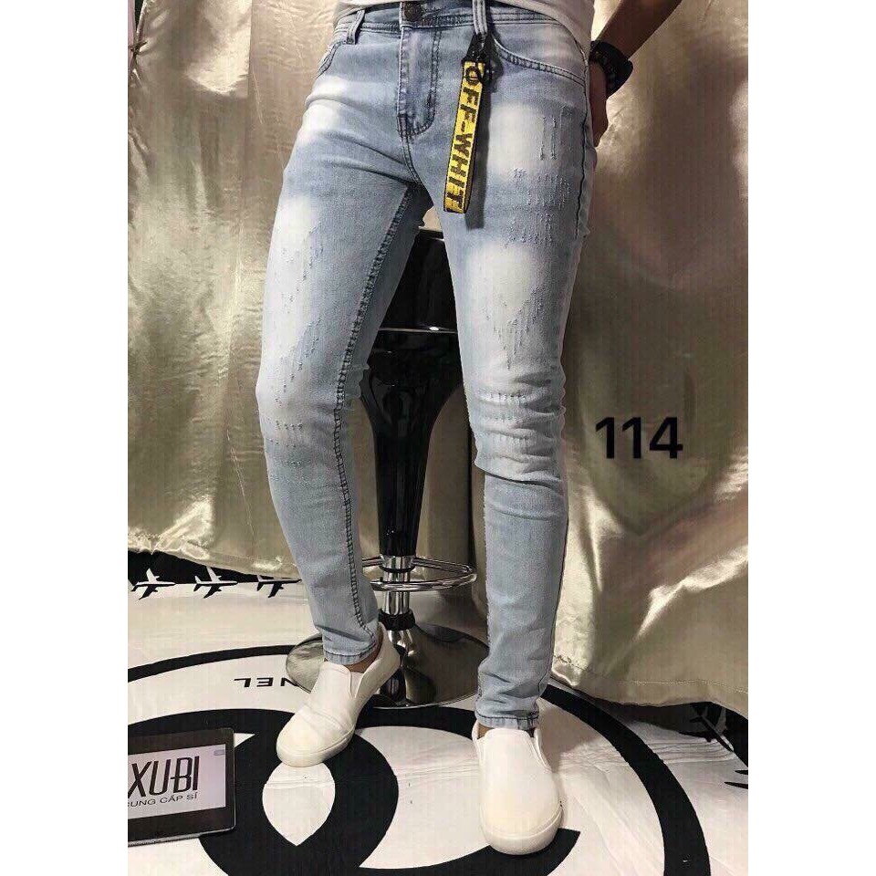 [FREESHIP] Quần Jean Nam Trơn Body Cao Cấp 114