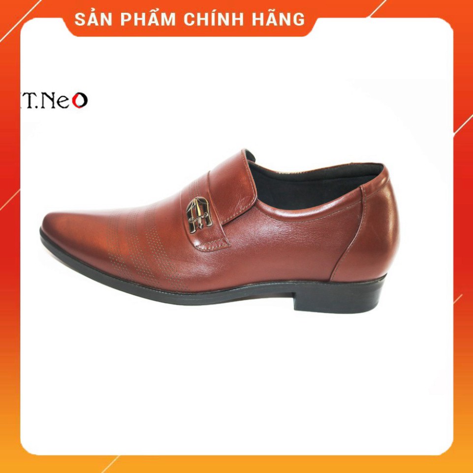 Giày nam tăng chiều cao 💔 HT.NEO 💔 da bò thật 100% kết hợp đế cao su cao ngay 6cm cực đẹp kết hợp quần tây siêu lịch s