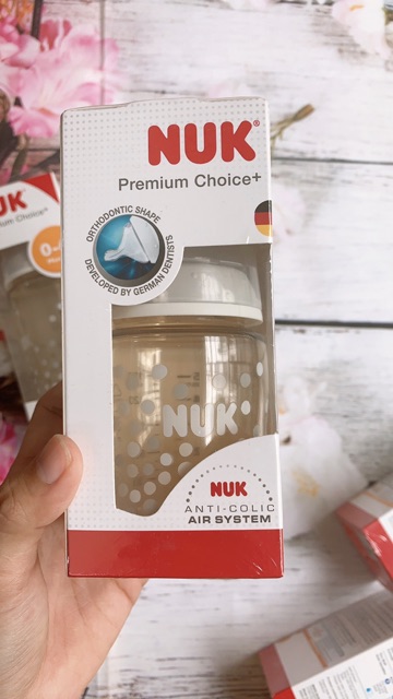 Bình sữa NUK Premium Choice+ nhựa PPSU 150ml núm ti S1-M