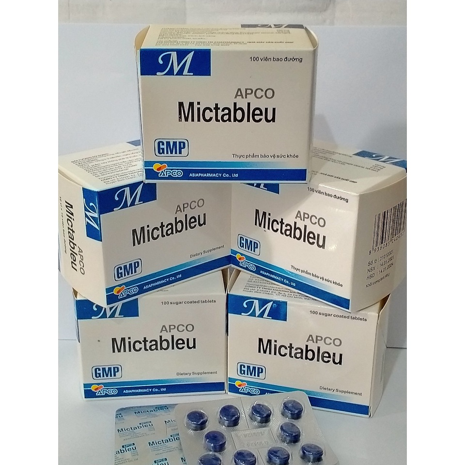 MICTABLEU Apco hộp 100 viên giúp thanh nhiệt, lợi tiểu.