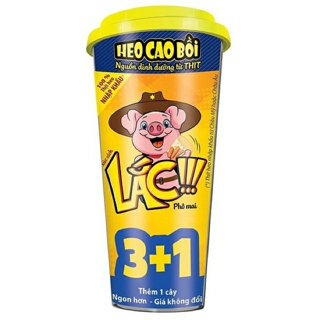 Xúc xích heo cao bồi 72g (4 cây xúc xích ×15g + 1 gói xốt ×12g )