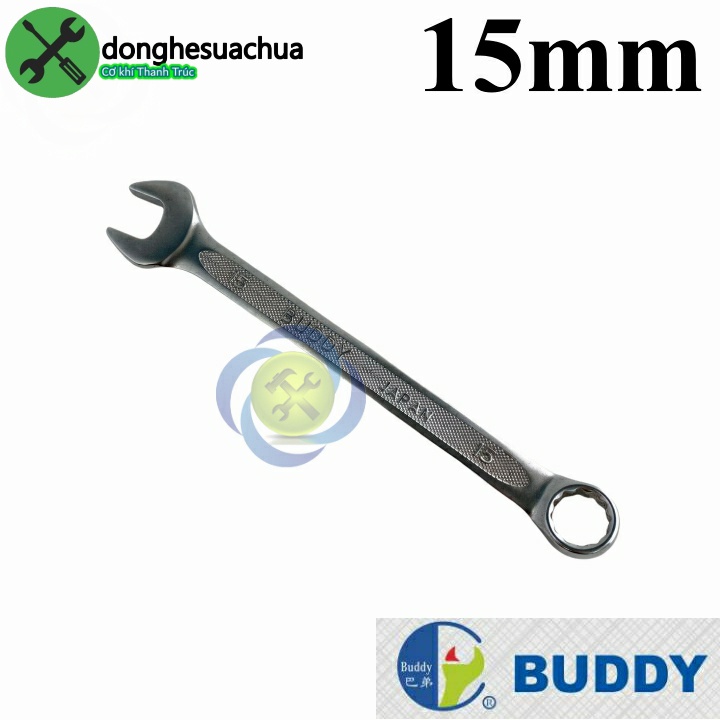 Cờ lê vòng miệng 15mm Buddy Y3-014 dài 194mm