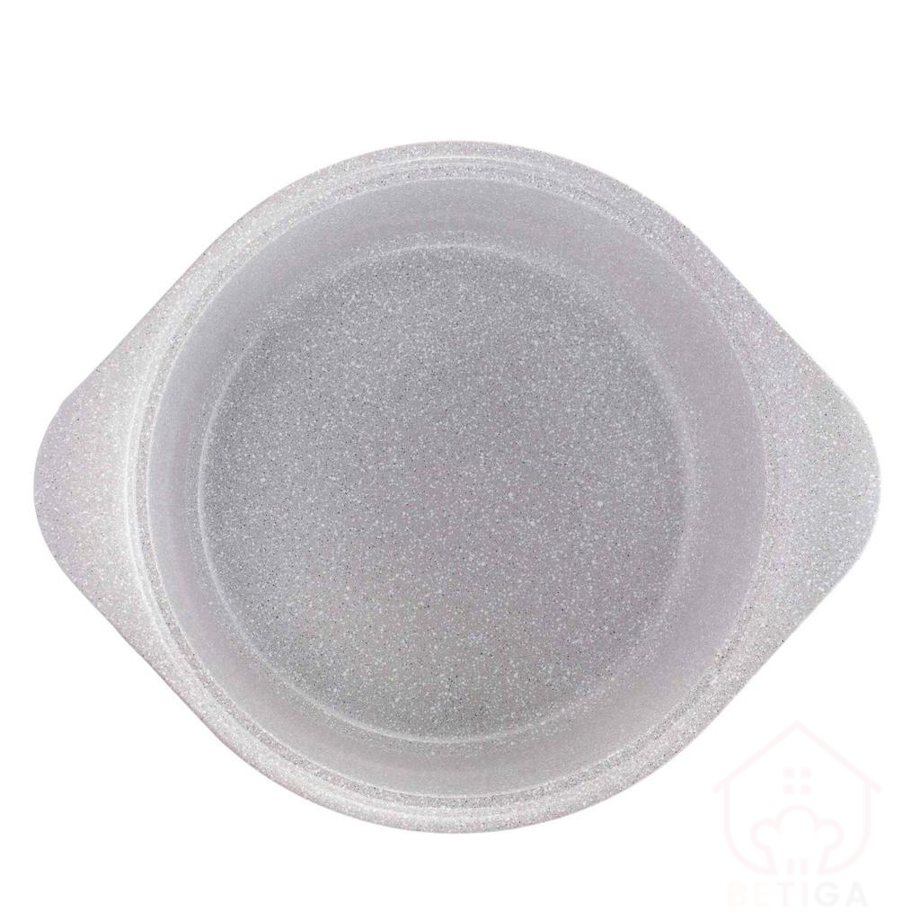 Nồi bếp từ đúc Ceramic chống dính vân đá hồng pastel Green Cook GCS02