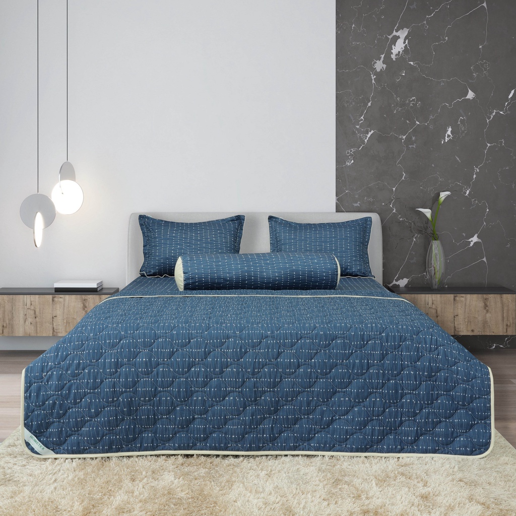 Bộ Chăn Ga Gối Cotton Hometex - Chăn Drap Gối Hometex - Sản Phẩm Của CTY May Thiên Hà